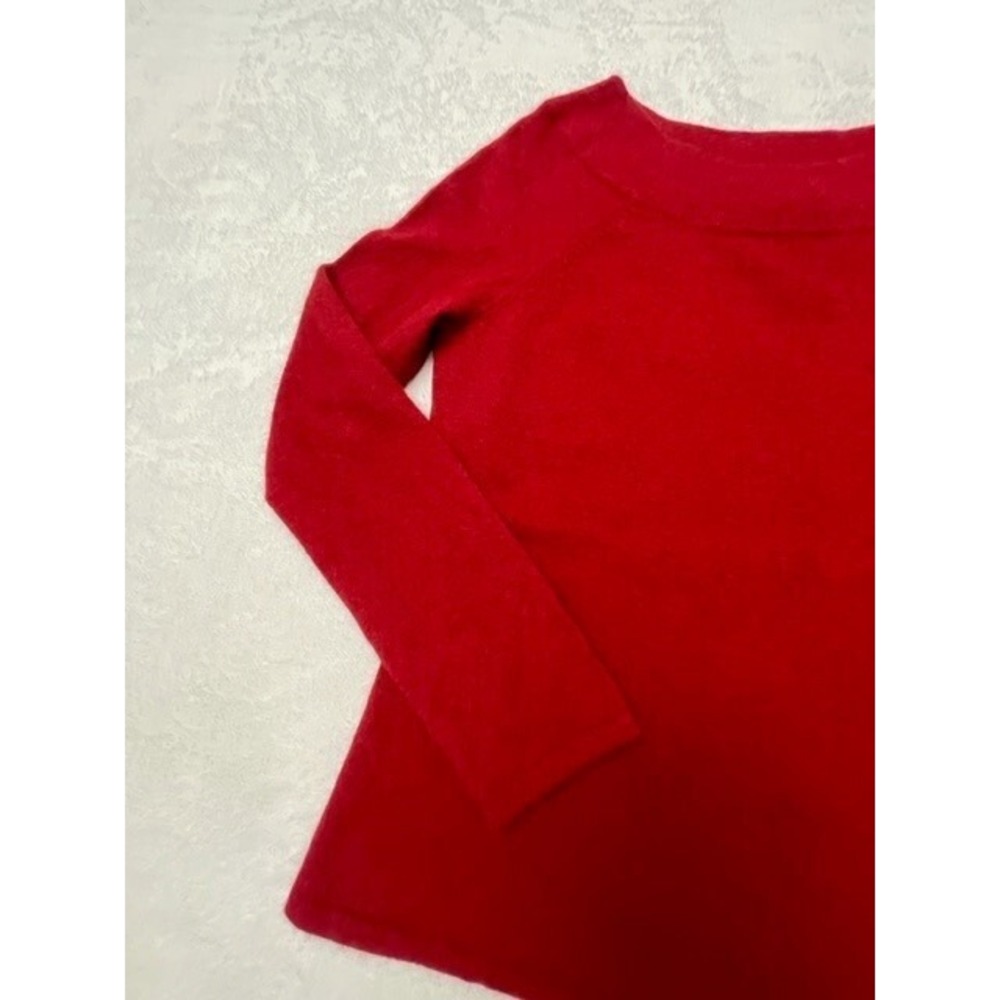 Sarah Spencer Red Soft Knit Angora Rabbit Hair Sweater Red Womens Large - Picture 3 of 9